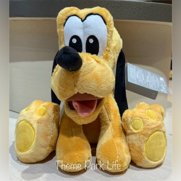 Disney Parks Pluto Dog Big Feet Plush Toy NEW